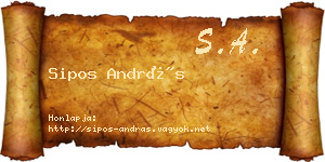 Sipos András névjegykártya